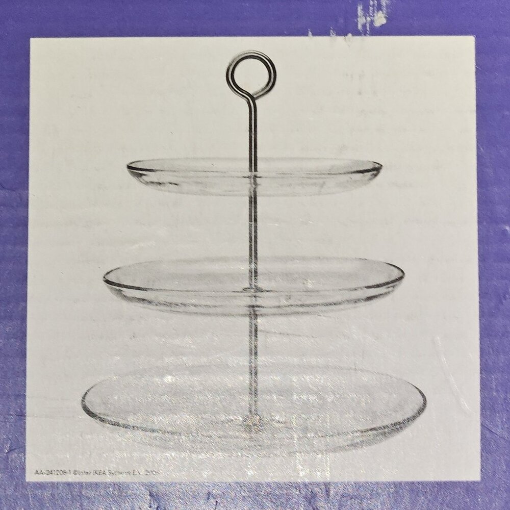 Ikea 3 tier serving tray